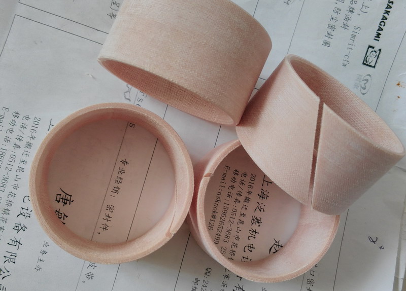 酚醛夹布材质油缸耐磨环/耐磨套筒,酚醛夹布导向带