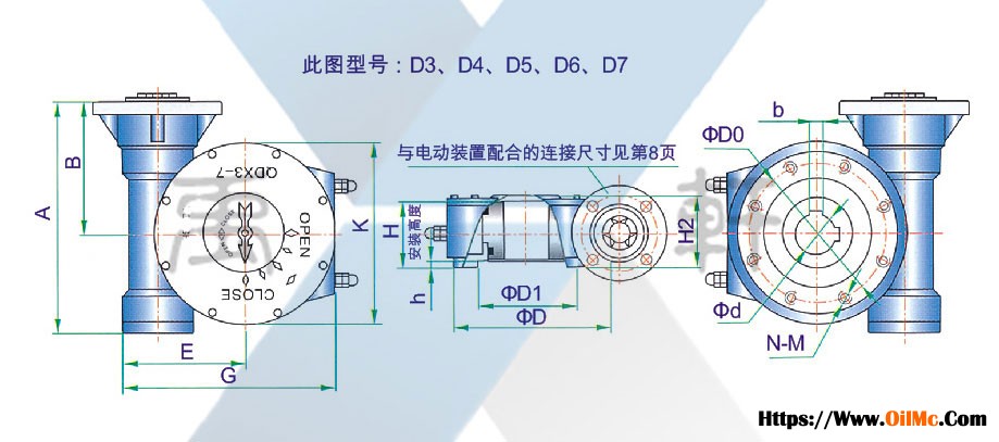 QDX3-D5电动球阀蜗轮箱(图1)