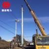 厂家直销输电钢杆35KV线路架线钢杆电力铁塔钢杆基础打桩 